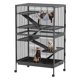 thumbnail image 1 of QinaQin Jaula para hurón de 50 pulgadas, hábitat grande para animales pequeños con 4 rampas removibles, hamaca y ruedas, ideal para chinchilla, cuyos, conejo o sugar glider, 1 of 7