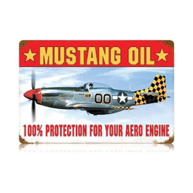 Tin Sign Retro Propeller engine