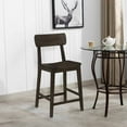 thumbnail image 2 of Boraam Torino Farmhouse Rubberwood Counter Stool, Carbonite Finish, 2 of 8