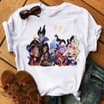 thumbnail image 3 of Camiseta de princesa de villano de Disney para mujer, camiseta gráfica de villano de dibujos animados Kawaii, camiseta Unisex, camiseta de Anime Harajuku para mujer, 3 of 5