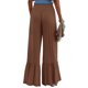 thumbnail image 3 of Txlixc - Pantalones de salón para mujer, holgados, cómodos, de pierna ancha, con parte inferior con volantes, de talle alto, sueltos, informales, para trabajo Txlixc Casual, 3 of 5