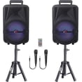 thumbnail image 2 of Sistema de PA QFX PBX-800TWS Estéreo Bluetooth 8" con 2 Micrófonos, 2 of 9