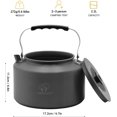 thumbnail image 2 of Bulin Camping Cookware Set Mess Kit,20/13/9/7/3PCS Lightweight Compact Hiking Backpacking Cooking Kettle Set, Anodized Aluminum Camping Pots and Pans Set for Outdoor Camping Hiking and Picnic, 2 of 7
