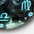 thumbnail image 3 of Designart 'Astrology with scarabs' Modern wall clock, 3 of 6