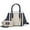 Gray Navy, variant on Women's Daisy Crocodile-Embossed Satchel Handbag & Wallet 2-Piece Set by Mia K. - Red Taupe
