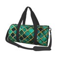 thumbnail image 1 of Easygdp Green Mosaic Glass Bolsa de Viaje, Bolsa de Mano, Bolsa de Gimnasio, Bolsa de Equipaje para Viaje, 1 of 6
