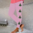 thumbnail image 1 of Pantalones moldeadores de moda para mujer, leggings con estampado navideño y pantalones elásticos deportivos para yoga, pantalones para mujer, 1 of 5