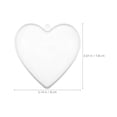 thumbnail image 2 of HAMPPLIES 10Pcs Lightweight Transparent Heart Baubles for Wedding Valentine Party Decor, 2 of 6