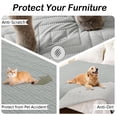thumbnail image 6 of Smiry Waterproof Dog Couch Covers, Washable Dog Blankets For Sofa & Bed, Reversible Furniture Protector For Pets (30x53 Inch, Grey/Light Grey), 6 of 7