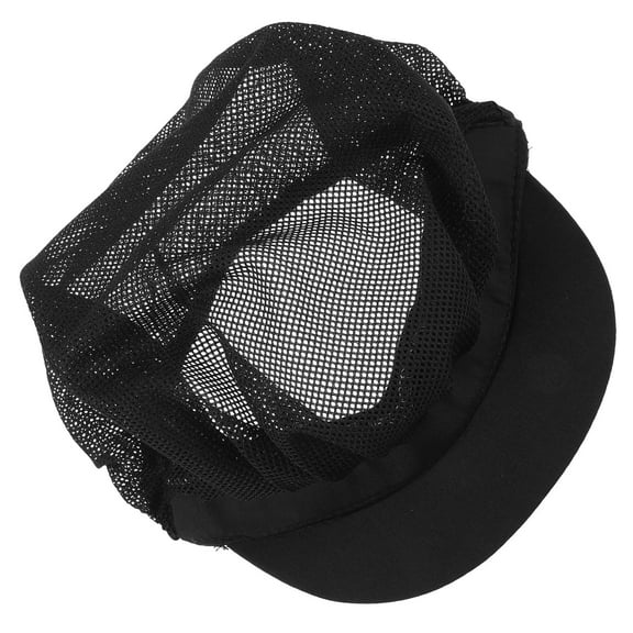 Raindrops Chef Hat Breathable Black Cotton 1Pack for Waiters in Restaurant