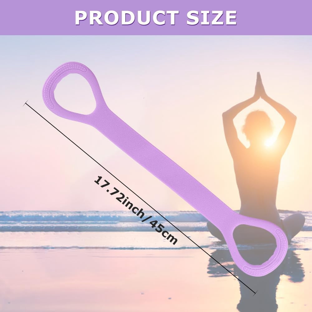 3pc Yoga Resistance Band, Figure 8 Resistance Band, Arm Back Shoulder Exercise Bands, Elastic Rope Stretch Fitness Band, Yoga Gym Fitness Pulling Rope