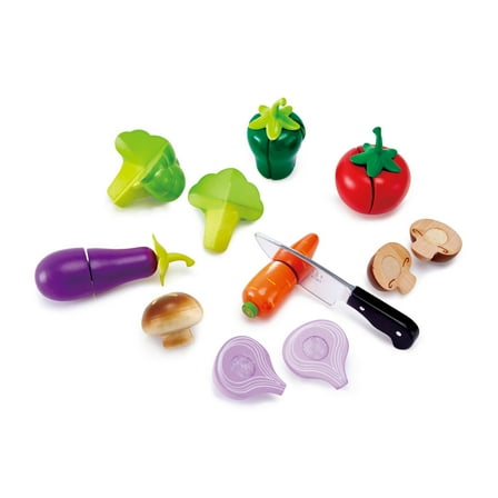 Hape Kitchen Garden Vegetablea Food Playset, 8 Pieces