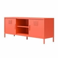 thumbnail image 5 of Novogratz Cache Metal Locker-Style TV Stand for TVs up to 65", Orange, 5 of 14
