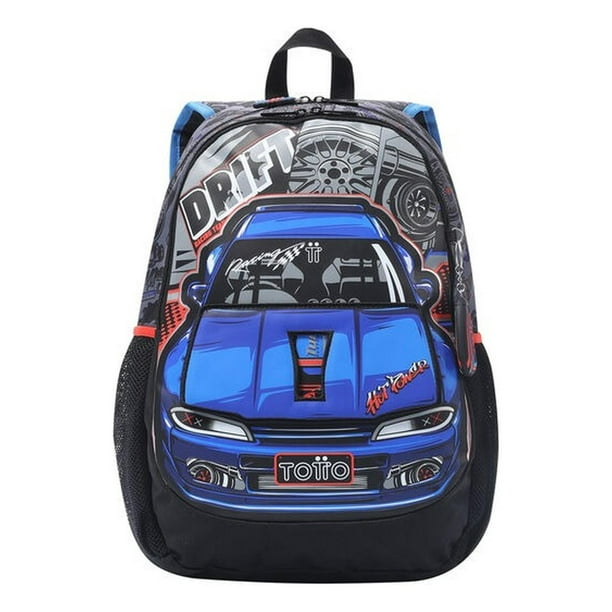 Totto Mochila Escolar Grande Para Niño | Con Organizador Interno Y Fácil De Limpiar | 16.6 Litros Ra multicolor G