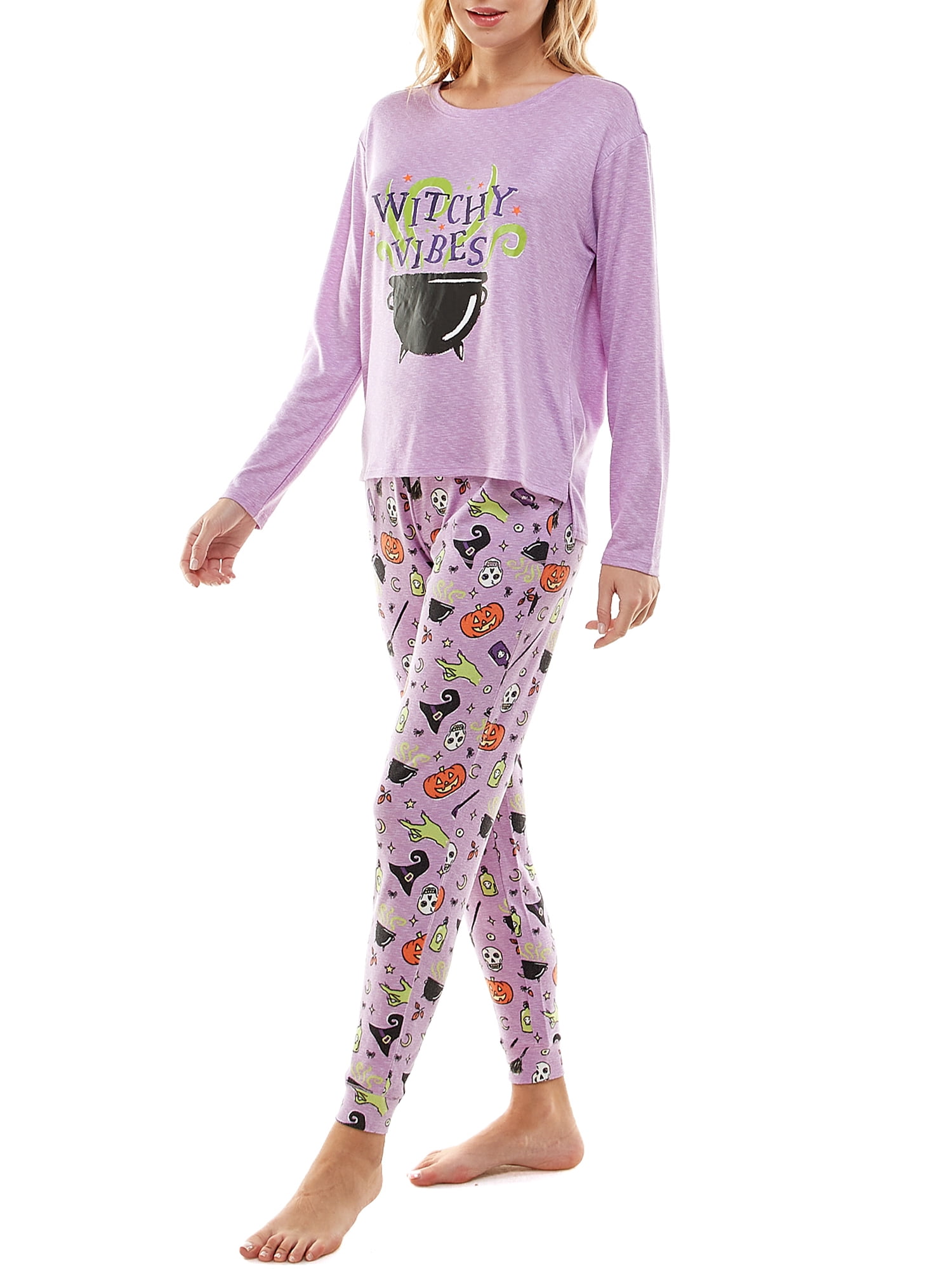 Way To Celebrate Women's Halloween Pajama Set, Sizes XS to 3X
