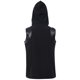 thumbnail image 4 of Blusa sin mangas con capucha para hombre, estilo punk, color liso, con parches, sin mangas, con capucha, 4 of 8