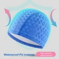 thumbnail image 3 of SPRING PARK Unisex Swim Caps Shape Anti Slip Ear Durable Flexible PVC Swimming Hats for Adults Bathing Swimming Caps, 3 of 7