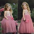 thumbnail image 2 of Robe Longue en Dentelle Fleurie pour Fille, Robe de Princesse Formelle, 2 of 5