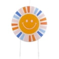 thumbnail image 1 of Slant Collections Birthday Shaped Cake Candle, 4" Diameter, Smiley Face, 1 of 2