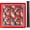 Red, variant on Vintage Floral Bird Pattern Mahjong Mat 31.5x31.5 Inch - Non-Slip Smooth Table Cover for Mahjong, Poker, Card Games - Decorative Tabletop Protector for Chinese Mahjong Tiles Game