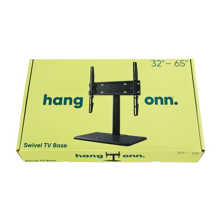 Onn. Swivel TV Base for 32 to 65 TVs ETL Listed Up to 35 Swivel