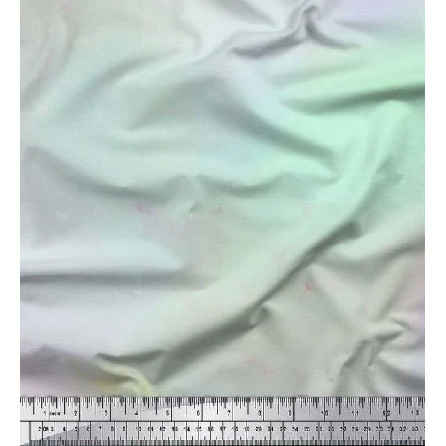 Soimoi Polyester Crepe Fabric Ombre Tie-Dye Print Fabric by Yard 52 Inch Wide