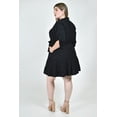 thumbnail image 3 of Vestido camisero con cinto Roman Fashion /Tallas Extras, 2659 (Negro) negro 36, 3 of 7