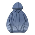 thumbnail image 1 of Men's Casual Brief Pocket Hooded Sweatshirt with Gradient Design, 1 of 3