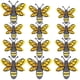 thumbnail image 1 of 12 pegatinas decorativas de pared de abejas 3D para habitación infantil., 1 of 7