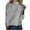 Gray, variant on Lightweight Sweaters For Women Solid Color Round-ncek Shoulder Inserted Thick Stand Up Collar Loose Lazy Style Wool Base Turtleneck Winter Outfits Black Fall Clothes Tunic Tops (M)