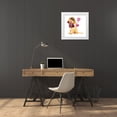 thumbnail image 3 of Wang, Melissa 15x15 White Modern Wood Framed Museum Art Print Titled - Valentine Puppy V, 3 of 4