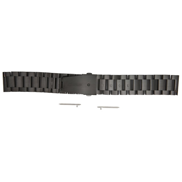Correa de reloj inteligente de 20 mm con doble hebilla y pasador de reloj para Amazfit GTS 3 GTS 2 Bip S Bip UNegro