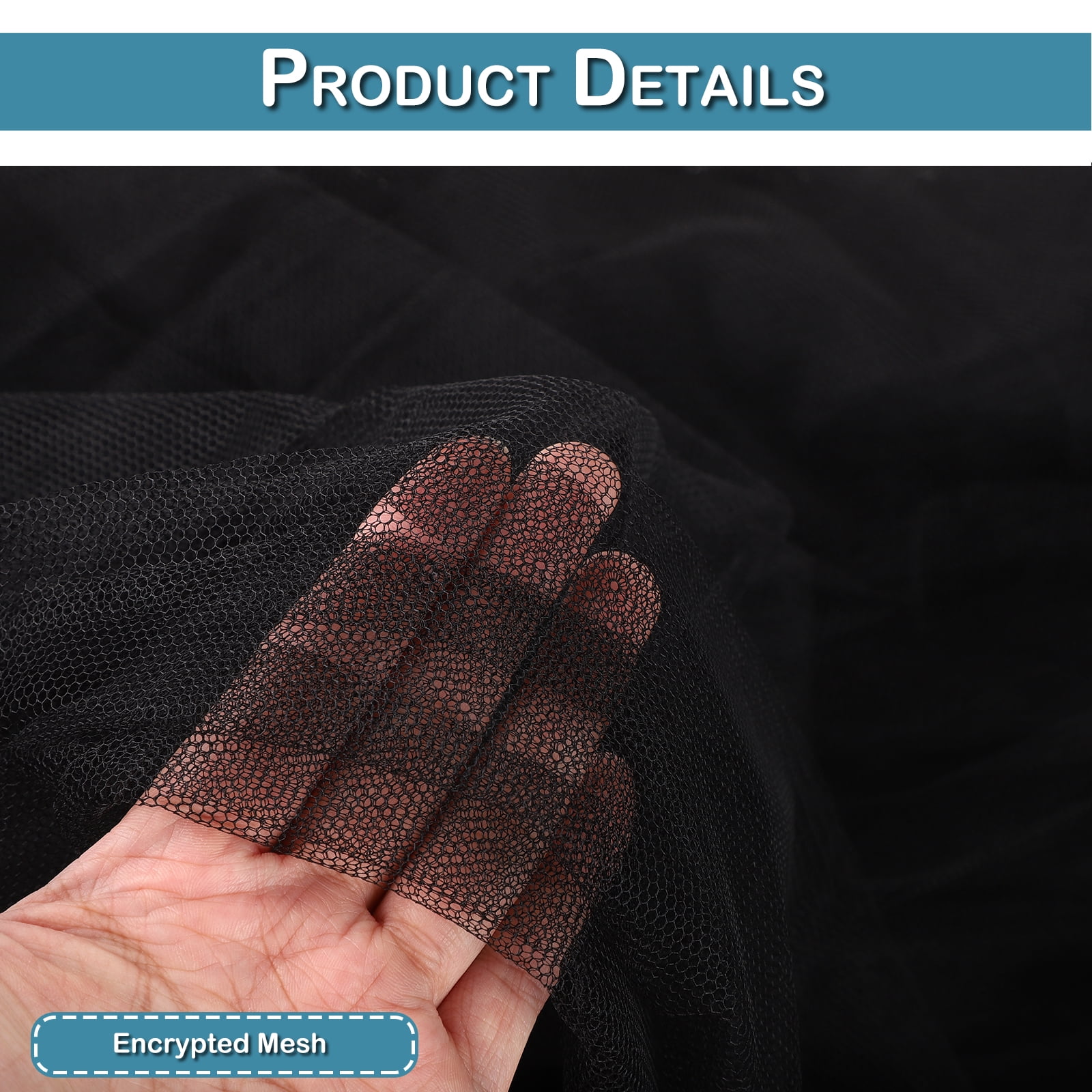 Lapalife Ultra Large Mosquito Netting for Outdoor Indoor, Bed Canopy Four Corner Outdoor Mosquito Screen Mesh Lightweight for Patio Porch Garden Home, 84"L x74"W x94"H
