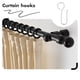 thumbnail image 2 of 30 ganchos metálicos para riel de cortina en forma de S, pequeños ganchos para cortina de techo, decoración para el hogar, la oficina y el hotel, 2 of 8
