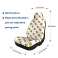 thumbnail image 4 of Naloa Leopard Print Car Seat Covers 2PCs Front Car Seat Covers Universal fit for Most Cars SUVs and Trucks - 2 PCS, 4 of 5
