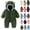 B Green, variant on Baby Boys Snowsuit - Cozy Fleece-Lined Winter Snowsuit - Baby Pram Bodysuit with Hood