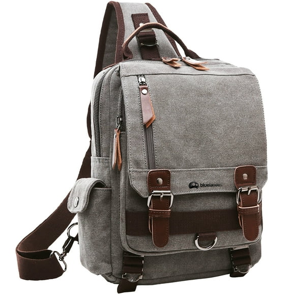 Mochila Cruzada Bluelander Pechera con Hebilla Magnética Color Gris