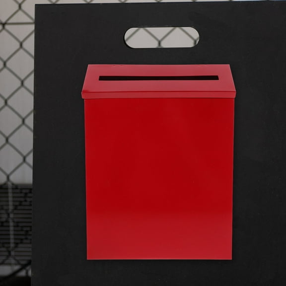 MLINS  Vintage Metal Door Mailbox Red Mailboxes for outside Office