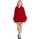 thumbnail image 5 of Vestido para niñas Coat Betusline con capucha y botones, gabardina roja de 6 a 7 años, 5 of 7