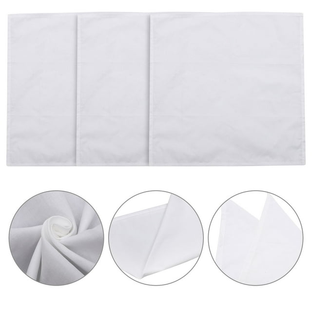 IFANLANDOR 6Pcs Kitchen Linen Cloth Napkins High-class White Cotton for Bar and Dining Room Decor