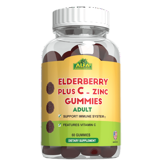 Elderberry Plus C Zinc Gummies