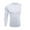 White, variant on Bcfgryg Mens Tight Sweat Wicking Quick Drying Training Exercise Fitness Running Single Sleeve Long Sleeve Men T-shirts