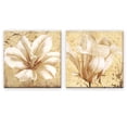 thumbnail image 2 of wall26 2 Panel Square Canvas Wall Art - Vintage Style White Flower Petals - Giclee Print Gallery Wrap Modern Home Art Ready to Hang - 16"x16" x 2 Panels, 2 of 4