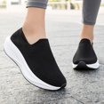 thumbnail image 6 of Men's Slip‑On Shoes Knit Upper Casual Walking Sneakers with Curved Thick Midsole for Daily Indoor and Outdoor Casual Activities, 6 of 6