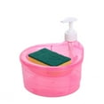 thumbnail image 3 of Dish Soap Dispenser with Sponge Holder Sink Dishwashing Soap Dispenser Bowl Combo, 34 oz Large Capacity, Easy Press Pump for Kitchen Countertop Green, 3 of 3
