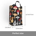 thumbnail image 3 of Bingfone Various Mushrooms Laundry Hamper,Large Canvas Fabric Lightweight Storage Basket Toy Organizer Dirty Clothes Collapsible, 3 of 6