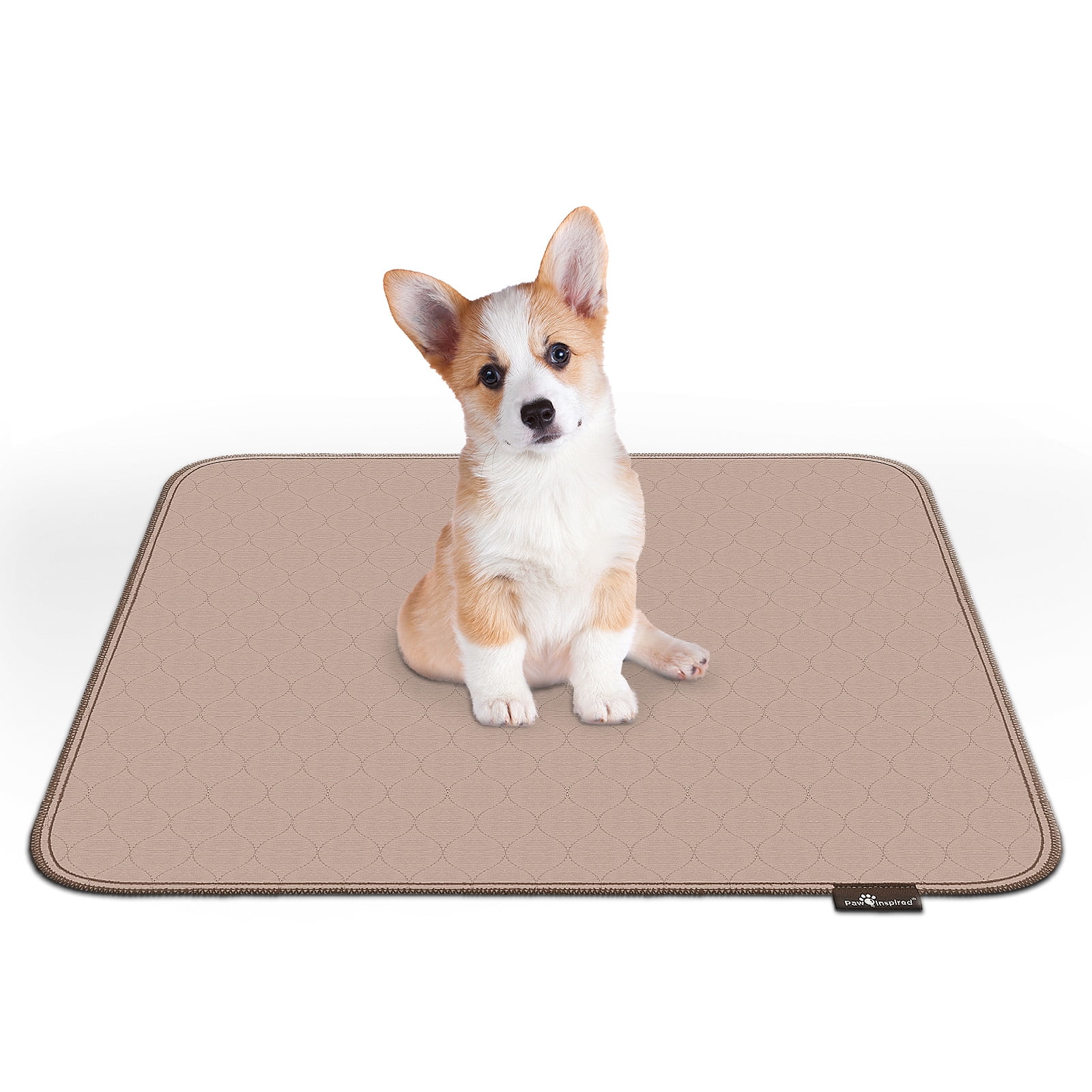 2ct Paw Inspired Washable Dog Pee Pads, 32x30 inch Reusable Puppy Training Pads for Dogs, Waterproof Whelping Pads, Absorbent Washable Puppy Pads, Non-Slip