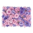 thumbnail image 3 of Panel de flores artificiales, panel floral, fondo de rosas, fondo de boda Estilo B, 3 of 9