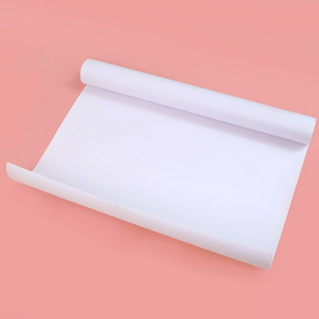 Mobutofu Rouleau de Papier à Peindre Blanc Papier à Dessin Robuste pour Utilisation avec Chevalets Tables et Planchers