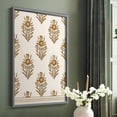 thumbnail image 5 of Block Print Blooms II Framed Print in Gray Solid Wood Framed Print No Nail Hanging, 5 of 6